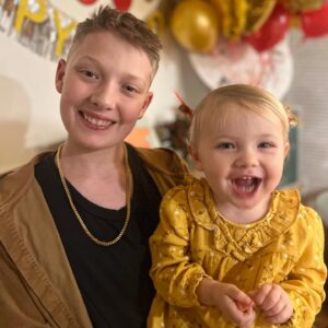 Luke Caldwell Instagram - Happy Birthday Elias ➕ Arrow ♥️ They have a special connection. Elias was our first born 14 years ago today and Arrow was born 2 years ago within an hour and a half on the exact same day 12 years later! We let Elias name her - he chose the name Arrow and told us it symbolized a life of purpose and direction. We love you both so so much and are so proud to be your parents.  #happybirthday #yearoftherabbit #birthdaytwins #brotherandsister