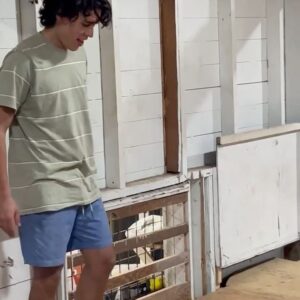 Luke Eich Instagram - Blue swim trunks been thru a lot