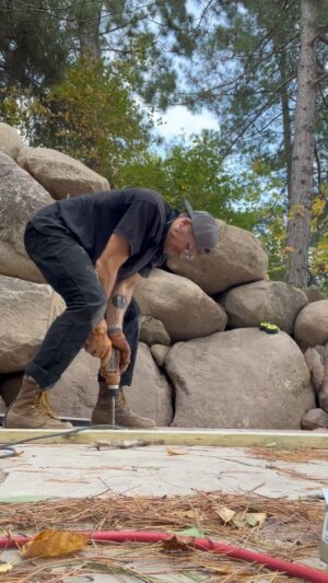 Luke Gulbranson Instagram - I have been working on a home renovation that started in the beginning of Covid. I am excited to eventually share the whole process with you. For now, here is the deck build. I hope you enjoy. It was a hell of a process. Thanks to @ekstrom149 for helping me construct this project. #homereno #renovating #building #deck