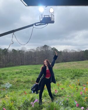 Luke Mitchell Instagram - Oh hey @rebeccaebreeds … 
come here often?? 😋😈 #Legacies #Thursday