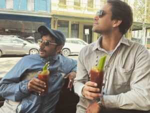 Luke Pasqualino Instagram - Myself and @arkadas_  looking for extra Tabasco 😎