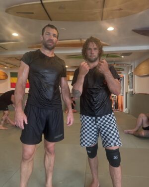 Luke Rockhold Instagram - Doing the Lords work
@cjiofficial style
That chalk won’t be marking anymore tires 
@gorilla_hands @surfightjj