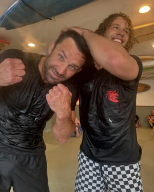 Luke Rockhold Instagram - Doing the Lords work
@cjiofficial style
That chalk won’t be marking anymore tires 
@gorilla_hands @surfightjj