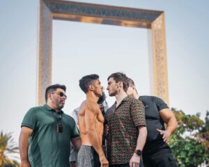Luke Rockhold Instagram - An Epic Location @DubaiFrame For An Epic Weigh-ins! 

Tomorrow night it all goes down inside the pit as @lukerockhold takes on @joe_schilling 

Get your tickets now on Platinum List or watch #FreeOnYoutube