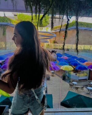 Lumi Pollack Instagram - Out and about 💙🌞