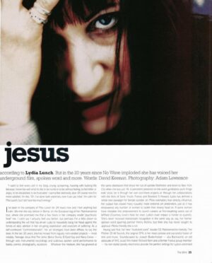 Lydia Lunch Instagram - Wire Magazine / July 1998 

#lydialunch