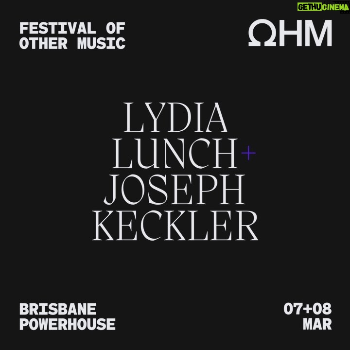Lydia Lunch - 3.4K Likes - Lydia Lunch is preaching to the perverted. Witness her dynamic spoken word ricochet off the dark humour and unnerving musicality of Joseph Keckler.
A double-bill not for the faint-hearted. Limited tickets.
LYDIA LUNCH JOSEPH KECKLER
SECOND SHOW ADDED
07 08 MAR
𝐎𝐇𝐌 - 𝐅𝐄𝐒𝐓𝐈𝐕𝐀𝐋 𝐎𝐅 𝐎𝐓𝐇𝐄𝐑 𝐌𝐔𝐒𝐈𝐂