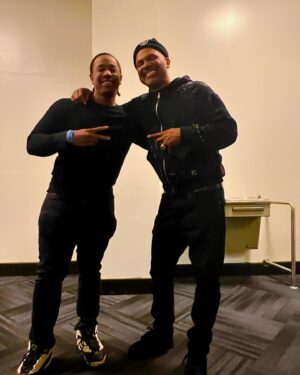 MC Hammer Instagram - Went from my Nephews Birthday Celebration to the Oakland Coliseum and hung out with my family Mike Epps and all the amazing comedians. My Son @jhammertho and Mike having a good laugh together. 👊🏽💯