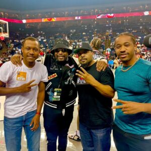 MC Hammer Instagram - With Ice Cube at the BIG3 in Oakland with my Sons on a Father’s Day Weekend.