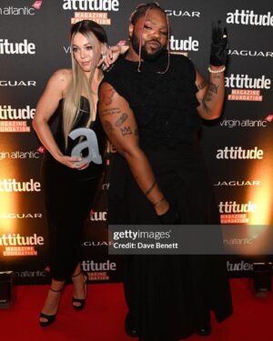MNEK Instagram - yep @attitudemag awards last night ✨ got to give the music award to my love @beckyhill, dance the night away small small and show off the ever growing tattoo obsession🤠
 
thank you @stevie.gatez @moomalproartist @boombasticbraids  @chalukya 
@clappeddeslondon
@pherahs for making me feel beautiful ❤️❤️