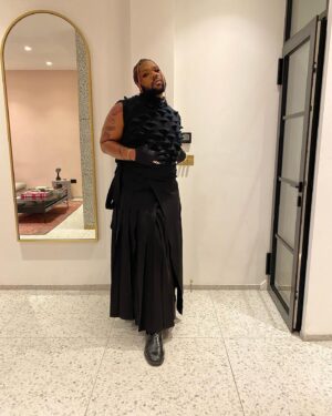 MNEK Instagram - yep @attitudemag awards last night ✨ got to give the music award to my love @beckyhill, dance the night away small small and show off the ever growing tattoo obsession🤠
 
thank you @stevie.gatez @moomalproartist @boombasticbraids  @chalukya 
@clappeddeslondon
@pherahs for making me feel beautiful ❤️❤️