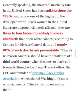 Madeline Weinstein Instagram - Hey friends, this is a photo of Sha-Asia Washington and her partner Juwan Lopez. The second photo is of their baby Khloe. Last week Sha-Asia died at Woodhull Med Center in Bed-Stuy Bk during an emergency c-section. I knew that the maternal mortality rate was higher for Black women in the US than for white women, but not that it’s roughly 3 times as high nationally, and 12 times as high in NYC. Medical racism is horrifyingly real, with deadly results, and I am so sad for all the Black women (and Black people who don’t identify as women) in this country and my life who have gone through scary birthing experiences in which they felt unheard or dismissed, or who want to have children but don’t feel supported by this country’s medical system. I wish there was a way to link it here, but if you search “fundraiser for Juwan Lopez” and “require NY hospitals to publish data on pregnancy outcomes” you’ll find respectively a fundraiser for Juwan (and baby Khloe), and a petition to demand more transparency from NYC hospitals so families can make more informed decisions when choosing where to give birth, and so hospitals with high rates of maternal mortality and complications (esp. for Black women) can be held accountable. Other orgs to DONATE to: @blackmamasmatter and @villagebirthintl . As always if anyone has any orgs they want me to tag or info to share, please comment. Thank you @hillaar for those recs! #justiceforshaasia #shamonylives #blackdoulasmatter #blackmothersmatter