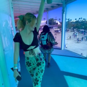 Madisen Beaty Instagram - First Coachella was a euphoric experience. I love live music so very much & have missed it so dearly the past two years. Good music. Good friends. 

Some highlights in no order:
•danced nonstop with my best friend & Coachella queen @littleluna (& repped Little Luna with my bandana)
•went crazy at @whippedcream set
• @disclosure 
•finally saw @prncesscool perform with Carly Rae Jepsen 
• @girlinred 
•everything at @thedolab (dancing on stage, the açaí bowls, @ivylab etc)
•spontaneously crying happy tears (see dump^) 
•met up with so many friends 
•lucked out with the best Airbnb crew
•the incredible production @stromae show
•didn’t want to leave but was too exhausted to do another day anyhow