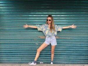Madison Riley Instagram - Just don't be a closed door person. #tanyabahama #dadsshirt #recycle #upcycle #streetstyle
