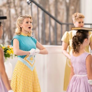 Madison Thompson Instagram - Today is a huge day for me. Episode 6 of @riseofthepinkladies just dropped. This episode is particularly special to me because it features Susan's solo musical number. I wish I could go tell little Madison that all of her wildest musical theater kid dreams would actually come true. A privilege to sing on a @tranterjustin song, an actor's dream to have such a unique character and arc thanks to @annabeloakes and our beautiful writers room (especially @dannncing ), @smawkins for making me feel like the superstar combo of madonna meets grace kelly, and words cannot describe the gratitude and love I have for @jamizzi ! To be a part of Jamal's directorial debut was a dream come true. He is a visionary, and leader, and the kindest person in the universe. How could anyone be nervous to perform on a stage like this when you have Jamal literally screaming and hyping you up from video village?! There are so many people that made this possible, especially our incredible crew, hair team, and @emelieqvickmakeup . So much love for my amazing scene partner @itsmarisadavila for graciously showing me the ropes. I'm in awe of her and everyone on this show. 

More Susan moments to come 💛 Keep watching, streaming, and sharing!