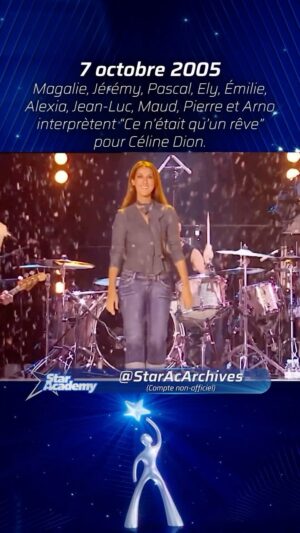 Magalie Vaé Instagram - @magalievaeoff , @jeremyamelin , @pascal_mono , @elyannebreton , @emilieminatchy_officiel , @alexiacoachvocal , @jlguizonne , @maudverdeyen_officiel , @pierremathyss et @arnodiem interprètent “Ce n’était qu’un rêve” pour @celinedion sur le plateau de la #StarAcademy 5 à l’occasion de son retour en France. Indique les moments que tu souhaiterais revoir en commentaire et abonne-toi pour revoir les meilleurs moments de la #StarAc ! #StarAcArchives #StarAcademyLeLive #StarAcademyLive #Nostalgie #TF1 #OperacionTriunfo #OT2023 #NationStarAc #StarAcademie #StarAcademieTVA