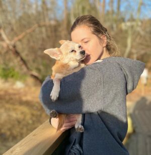 Magda Apanowicz Instagram - My beautiful #rescuedog Jackson died this weekend. #rip The pain is unbearable at times (usually in the morning’s). The repetitive thought sucker punches me every time like a rock to the face… a cold echo “I will never see my best friend ever again. That face. That love. That play. He’s gone. He’s just gone from this planet. Forever.”.
*
There was a rise in #petadoptions during the pandemic. I happily announce, I succumbed to being a part of that static. Most importantly I KNEW I wanted to bring home one of dem senior pups. The forgotten ones. 
*
Even though I knew going in, from the start Jackson suffered from A LOT of health issues. The fantastic people @laps_bc shelter saw how special he was. He had been at the shelter for two months at that point. Not exactly sure of his age (roughly 12) or how much time he had left. They warned me it might only be a couple months. I wanted to give this jelly roll the best retirement years or months of his life. I truly wasn’t prepared to feel the intensity of the bond Jackson and I created in this last year and a half. Words can’t explain it.
*
Dogs are majestic creatures. I took home my pumpkin. I was so scared, it was my first dog and here’s this little innocent critter’s life in my hands! Looking at me filled with trust and fragility. From week one he high-jacked my synapses with oxytocin when those big glassy saucer eyes of his locked eyes with mine.
*
I know Jackson knew I loved him so much but his death brought me guilt. Like, did I do enough? Did I smother him with enough kisses! Did I lock eyes with him enough? Could I of gotten home from work sooner, could I of stopped cleaning more often and joined him for cuddles. Our cuddle sessions were epic!
*
Any advice on how to maneuver through the surreal pain of grief? What made the pain ease? How did you distract yourself, barging to be spared one more splitting headache from all the crying?
*
If you’ve read down this far… wow I’m impressed. In all earnest, if you have read this incredibly long post of my emotional vomit, I thank you. I thank you for taking time out of your day to hear me. *
*NO REGRETS #love 🐕♥️