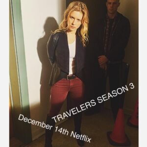 Magda Apanowicz Instagram - So, you know... if you like ( @trvlrsseries )Travelers’s - WELL SugarStix’s from the future, Season 3 is coming your way on @netflixca December 14th! #actor #adultplaytime