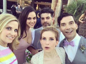 Magda Apanowicz Instagram - Nope! No words can sum up the beauty that was this weekend. Even ‘Love’ doesn’t express the summer camp of spiritual fun we shared. *  #meettheyarvos #weddingfun #wedding #palmsprings
#Repost @nikki_griffin
・・・
Wedding fun with these beautiful people.