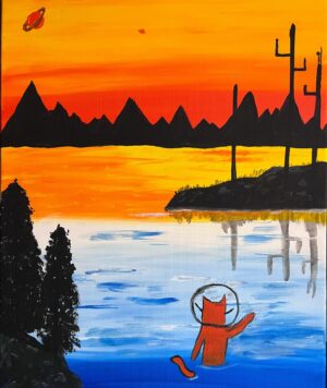 Mageina Tovah Instagram - Spaceman Ralph, Space Cat
.
.
.
#art #space #cat #sunset #explore #painting #explorer #spaceman #ralph