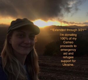 Mageina Tovah Instagram - Things are scary over there. I’m extending my donations and will donate 100% of my Cameo proceeds to @chooselove, a nonprofit providing emergency aid and refugee support for Ukraine through March 21. Link in bio or donate directly at @chooselove 
#ukraine #istandwithukraine #chooselove