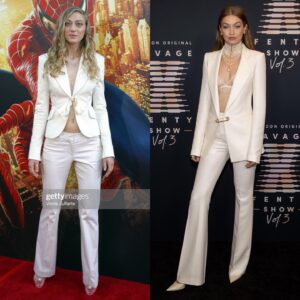 Mageina Tovah Instagram - Ok @gigihadid, but next time I get to raid your closet 🤍
.
.
.
#spiderman #redcarpet #gigihadid #fashion #model #tbt