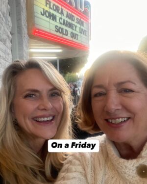 Maggie Egan Instagram - Kathryn Hollis Peters and I went to the Aero Theatre in Santa Monica last night for a screening of Flora and Son, a JOHN CARNEY film. (Irish writer, director, songwriter: Modern Love, Once, Sing Street)
Afterwards there was a Q and A. I raised my hand, trembling. They called on me. Uh oh…say something Maggie. Well, I was somehow able to and Kathryn caught it on camera. Some days you dig deep and find the courage. But I didn’t just do it for myself. I also did it for my writing partner Jennifer Jacobs, for Kathryn who is helping us get it produced and who, I believe , had magical powers 😇, I did it for my Actors Fast Track pals and Valorie Hubbard and Scott Cargle and Sara Blindauer Beck, and anyone needing enCOURAGEment. Here’s to you❣️