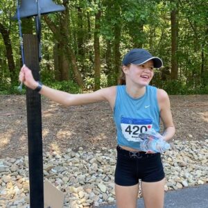 Maggie Elizabeth Jones Instagram - The Marathon. 26.2 miles. Three hours forty two minutes and three seconds. Five months and 554.7 miles of training all by myself.  Making the decision to train for and run this big of a race all by myself was difficult, but I’m so glad that I did it. Shoutout to all the people who helped me get to the big day. 
1. God. Thank you for giving me this body that I can use to honor you through running.
2. Coach Caulfield for putting together a training program and being so helpful in teaching me everything I needed to know about nutrition and all the little things to make this Marathon possible.
3. My family and Andy for encouraging me and biking alongside me during long runs and constantly making sure I had everything I needed during training and on race day!