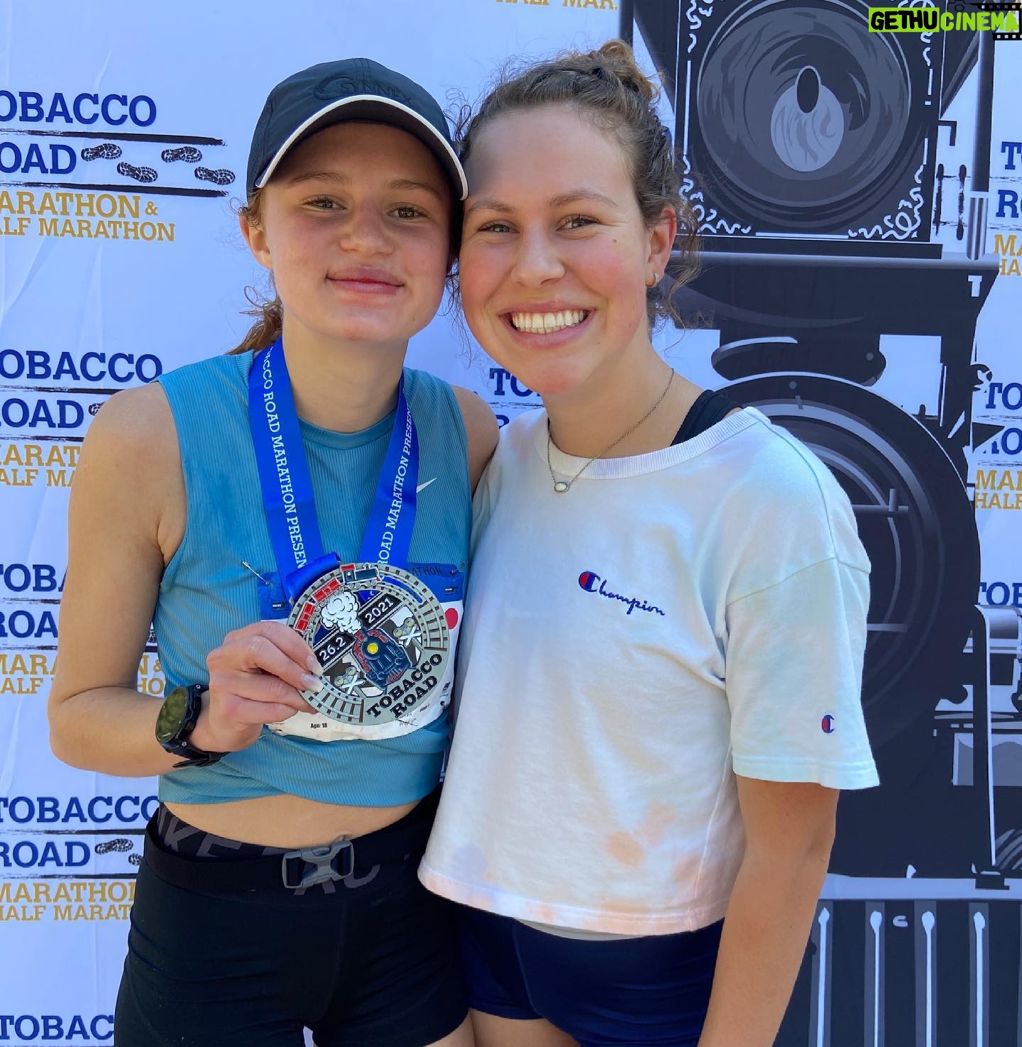 Maggie Elizabeth Jones - 3.1K Likes - The Marathon. 26.2 miles. Three hours forty two minutes and three seconds. Five months and 554.7 miles of training all by myself. Making the decision to train for and run this big of a race all by myself was difficult, but I’m so glad that I did it. Shoutout to all the people who helped me get to the big day.
1. God. Thank you for giving me this body that I can use to honor you through running.
2. Coach Caulfield for putting together a training program and being so helpful in teaching me everything I needed to know about nutrition and all the little things to make this Marathon possible.
3. My family and Andy for encouraging me and biking alongside me during long runs and constantly making sure I had everything I needed during training and on race day!