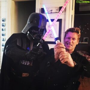 Magnús Scheving Instagram - Fought this sissy boy yesterday. No need to tell you who won! #darthvader #superheroes