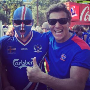 Magnús Scheving Instagram - Go Iceland! 🇮🇸🇮🇸⚽️⚽️ #worldcup #soccer #football