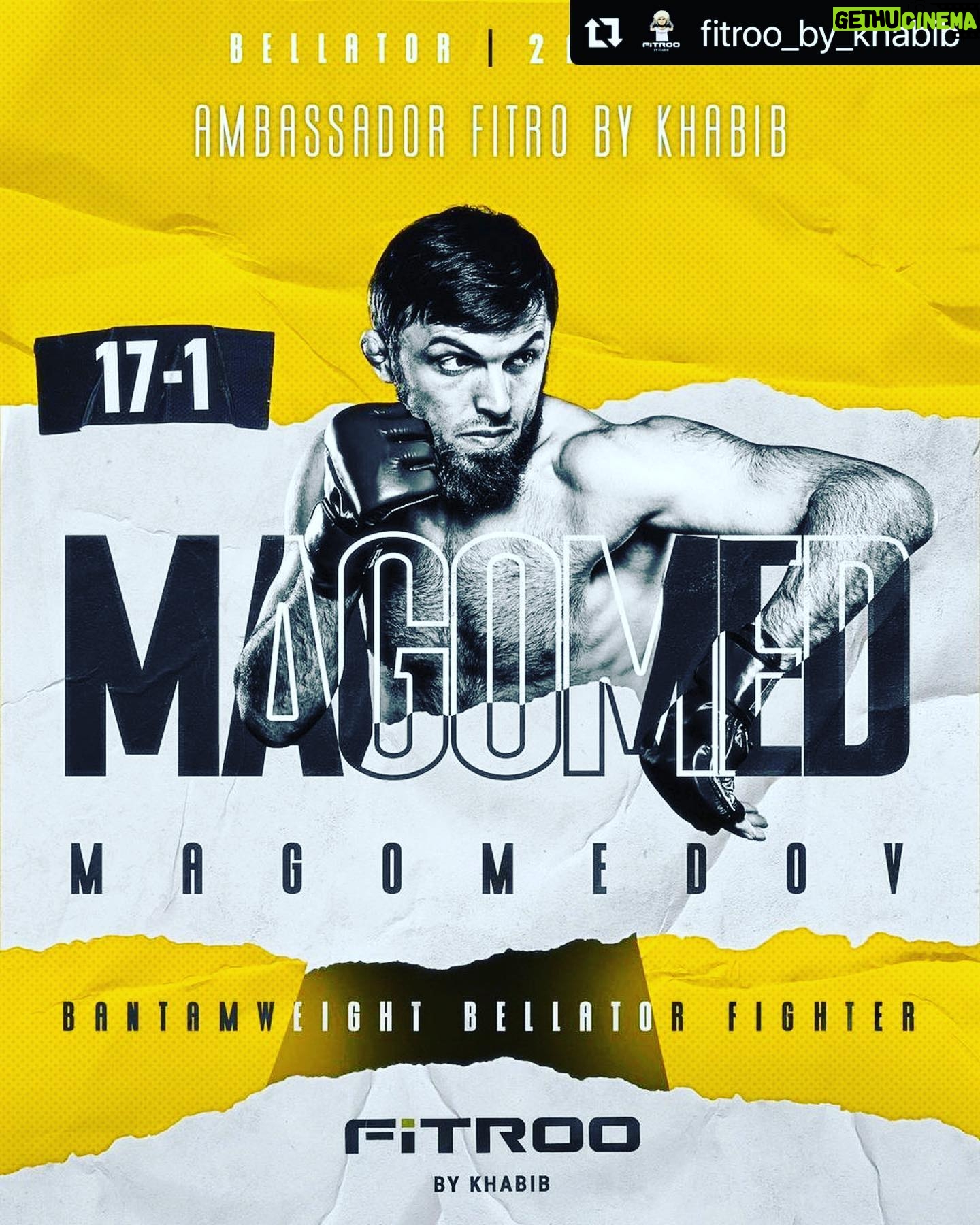 Magomed Magomedov - 5.2K Likes - @fitroo_by_khabib
💥Магомед «Тигр» Магомедов - новый Амбассадор Fitroo by Khabib!
И у него завтра кстати бой в @BellatorMMA против Си Джей Хэмилтона!
Желаем только победы нашему тигру!
💥fitroo.ru
#fitroobykhabib #fitroo #proteinbar #протеиновыйбатончик #вкус #победы #fitroo_by_khabib #ufc #beauty #bellator #life #love