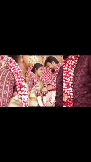 Mahesh Subramaniam Instagram - Happy 1st engagement anniversary to the person who completes my story, to the one who holds the key to my heart. Here’s to the timeless commitment we share. 💍💖🥂

 #forever #couple #love #mine #engagement #happiness #tamil #trendingreels