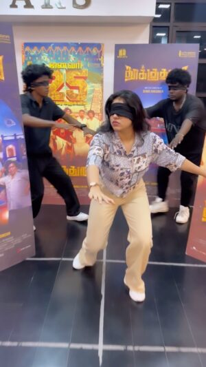 Mahesh Subramaniam Instagram - Don’t miss to catch this family entertainer in theatres near you on 25th of January #Thookudurai 🔥🔥
All the very best to the entire Cast & Crew 💜
.
@mahesh.subramaniam_offl @sonymusic_south @opengatepictures @choreographer_sridhar 
.
#love #trending #dance #passion #instagood