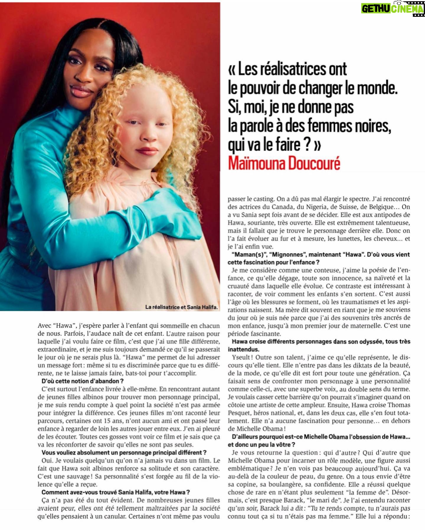 Maïmouna Doucouré - 2.3K Likes - Quatre jolies pages dans le magazine PARIS MATCH pour parler de mon film HAWA. ✨
Merci à @parismatch 🙏🏼
Hawa est toujours disponible sur @primevideofr , gratuitement pendant un mois. 🔥
Team 🤩 :
Assistante : @sarahmakaille
Hair : @mahery.hair
Make up: @biancvmua with @hapsatousybeauty
Styliste : @doli.grace @lexclusivelofficial
Outfit : @daname_paris with @stationservice
Photographe : @dorianprost
#hawalefim #hawa #promo #parismatch #primevideo #shootingphoto #interview