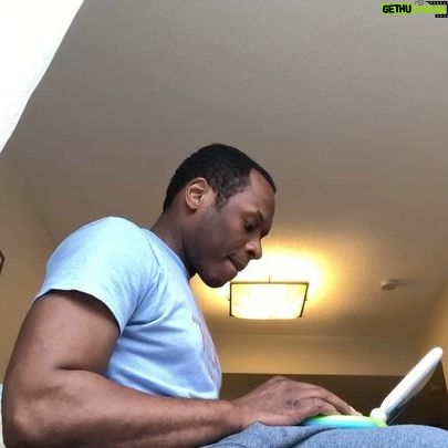 Malcolm Goodwin - 3.1K Likes - #tbt Days off while filming Reacher involved me playing with Apolloās toys and him playing with my phone:) #reacheronprime
