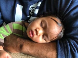 Malcolm Goodwin Instagram - Baby boy resting up for a big birthday tomorrow:)