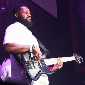 Malcolm-Jamal Warner Instagram - How it started: Last year, my wife and I went to see @orchestranoir. How it turned out: This year, we went back on a double date with my lifelong sister/homie @keshiaknightpulliam and @mrbradjames but this time I’m sitting in on two songs playing my @anacondabasses for a sold out floor to ceiling audience. Thank you @orchestranoir for the shot. And thank you, ATL, for the continuous love. And a huge thank you to the #atlmusiccommunity for welcoming me, supporting me, and being a big part of my growth and development as a musician. The welcome doesn’t come without making me work for it. And I appreciate that even more. #gratitudeabounds #anacondabasses #orchestranoir #malcolmjamalwarner #malcolmjamalwarnersmileslong #atl #atlanta #jammingontheone