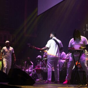 Malcolm-Jamal Warner Instagram - How it started: Last year, my wife and I went to see @orchestranoir. How it turned out: This year, we went back on a double date with my lifelong sister/homie @keshiaknightpulliam and @mrbradjames but this time I’m sitting in on two songs playing my @anacondabasses for a sold out floor to ceiling audience. Thank you @orchestranoir for the shot. And thank you, ATL, for the continuous love. And a huge thank you to the #atlmusiccommunity for welcoming me, supporting me, and being a big part of my growth and development as a musician. The welcome doesn’t come without making me work for it. And I appreciate that even more. #gratitudeabounds #anacondabasses #orchestranoir #malcolmjamalwarner #malcolmjamalwarnersmileslong #atl #atlanta #jammingontheone