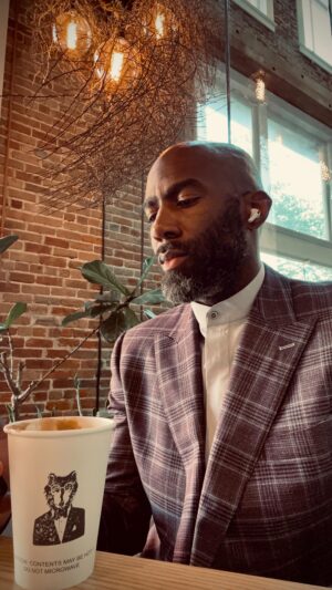 Malcolm Jenkins Instagram - Put on @damari.us just to grab my morning coffee ☕️ @mrwolf.espresso happy hump day 😉😎