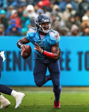 Malik Willis Instagram - First look in Two Tone Blue. #TitanUp