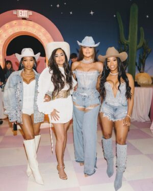 Malika Instagram - Khloe🦋ood is legendary. 
Jacket: @amiri
Corset/ briefs: @therubyla
Boots: @paristexas_it
Jewelry: @happyjewelers
Hat: @shop12thtribe
Style: @nsmith_style
Makeup: @zanabeauty_  Vibe: @mindyweiss