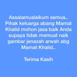 Mamat Khalid Instagram - 