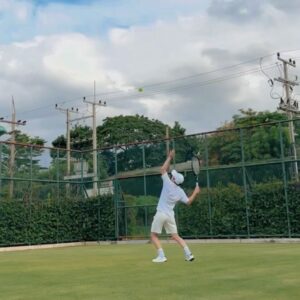 Manapat Techakumphu Instagram - 🎾It’s the grass season 🎾
#wimbledon  in Pathum Thani