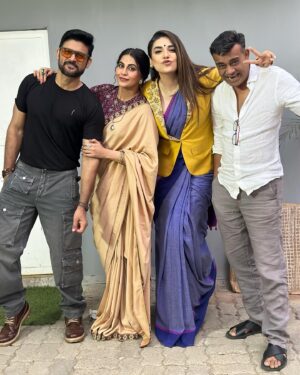 Manav Gohil Instagram - With our fav men in the house… 
@rohitdwi8 @manavgohil 
And my munchkin @hemanichawla 
❤️❤️❤️
@dabangiiofficial #dabangiimulgiiaayireaayi @sonytvofficial