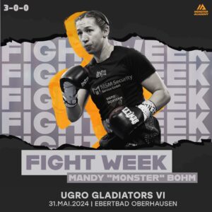 Mandy Böhm Instagram - FREITAG KNALLT ES 
🧨🤝💣🥊☠️🙃🪓
31.Mai.2024 | 4-0-0 | Oberhausen 
UGRO Gladiators VI 
Tickets sind nur noch wenige Verfügbar!