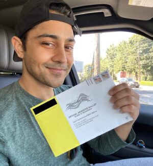 Manish Dayal Instagram - what we do swipe why we do
#vote