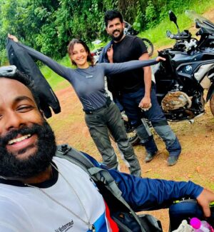 Manju Warrier Instagram - Falling. Mudding. And still learning... ❤️
Thanks for the fun company! @bineeshchandra @ambro_46 
#biking #bmwgs1250 #ajithkumar #ak #inspiration