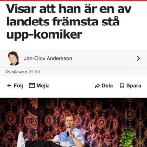 Måns Möller Instagram - Tack alla jag är så glad att föreställningen mottagits långt över alla förväntningar. Vilket stöd och vad fina ni är som verkligen var där för att skratta men också mottagliga för allvaret. Utmaningen har varit att komma tillbaka till skratt efter de allvarliga delarna . Och tack Viggo som gjort mitt liv perfekt❤️➕➕➕➕