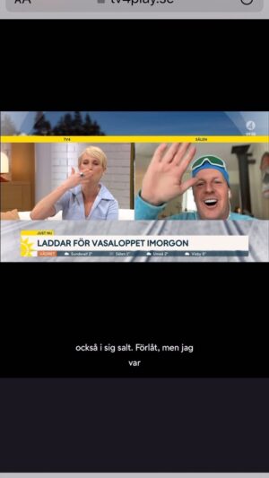 Måns Möller Instagram - Blev på sjukt bra morronhumör av @jennystromstedt :s intervju i morse. Kolla till slutet - viktigt !!! 😂😂😂 #pannkakstips #vasaloppet @nyhetsmorgon